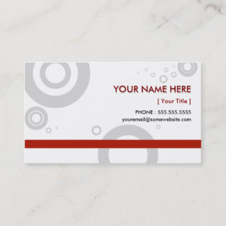 Carte De Visite anneaux rouges