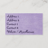 Carte De Visite Années '60 heureuses (Dos)