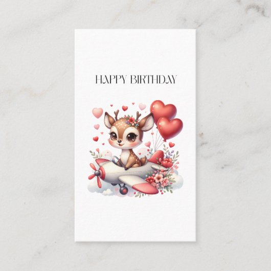 Carte De Visite Anniversaire de Deer Pilot (Devant)