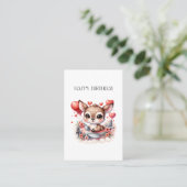 Carte De Visite Anniversaire de Deer Pilot (Debout devant)