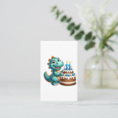 Carte De Visite Anniversaire de Dino 11 ans (Debout devant)