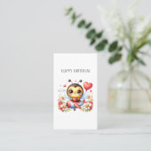 Carte De Visite Anniversaire de Pilote Abeille (Debout devant)
