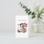 Carte De Visite Anniversaire de Pony Pilot (Debout devant)