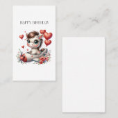 Carte De Visite Anniversaire de Pony Pilot (Devant / Derrière)