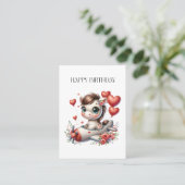 Carte De Visite Anniversaire de Pony Pilot (Debout devant)