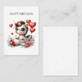Carte De Visite Anniversaire de Pony Pilot (Devant / Derrière)