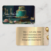 Carte De Visite Anniversaire des gâteaux Mariages (Devant / Derrière)