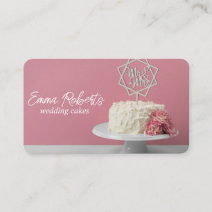 Carte De Visite Anniversaire des gâteaux Mariages