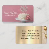 Carte De Visite Anniversaire des gâteaux Mariages (Devant / Derrière)