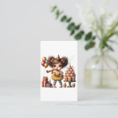 Carte De Visite Anniversaire drôle de gnome excentrique (Debout devant)