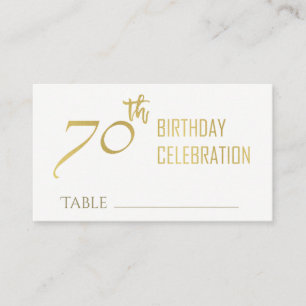 CARTE DE VISITE ANNIVERSAIRE GRIS DE LA TYPOGRAPHIE 70 D'OR