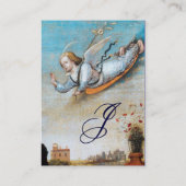 Carte De Visite ANNONCE ANGEL MONOGRAM papier perle (Dos)