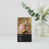 Carte De Visite ANNONCE ANGEL MONOGRAM, Ruby rouge (Debout devant)