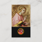 Carte De Visite ANNONCE ANGEL MONOGRAM, Ruby rouge (Dos)