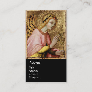 Carte De Visite ANNONCE ANGEL MONOGRAM, Ruby rouge