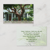 Carte De Visite Annonce du Modèle photo immobilier de location (Devant / Derrière)