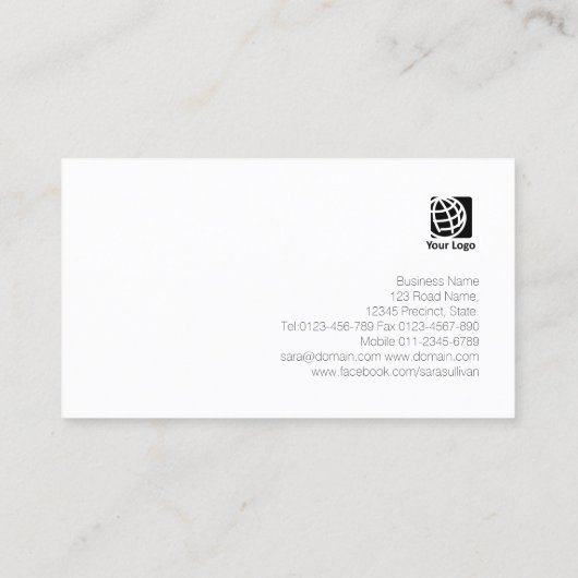 Carte De Visite Annonceur Bold Microphone Icon Entertainment (Dos)