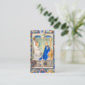 Carte De Visite Annonciation Hail Mary Funeral Memorial Prière (Debout devant)