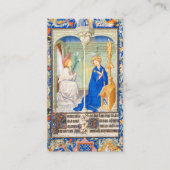 Carte De Visite Annonciation Hail Mary Funeral Memorial Prière (Devant)