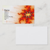 Carte De Visite Annuler Fractal (Devant / Derrière)