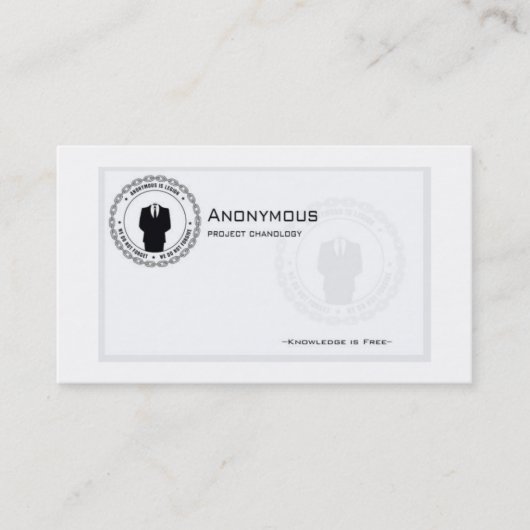 Carte De Visite Anons-affaire-carte (Devant)