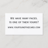 Carte De Visite Anonyme (Dos)