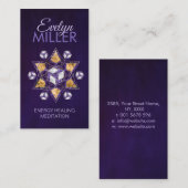 Carte De Visite Antahkarana dans l'ornement de géométrie sacrée (Devant / Derrière)