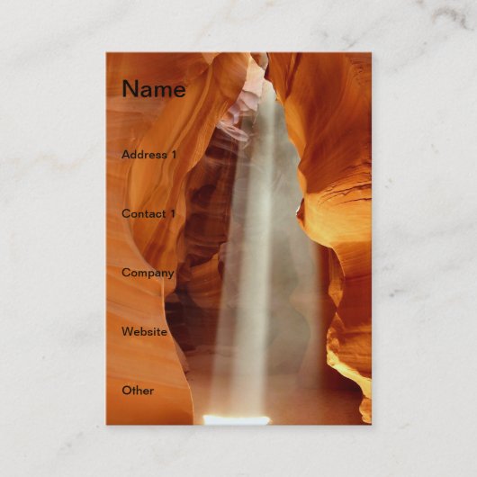 Carte De Visite Antelope Canyon (Devant)