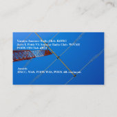 Carte De Visite Antenne de faisceau sur la tour rouge et blanche (Dos)