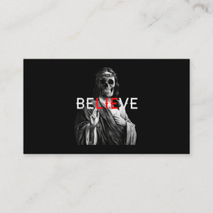 Carte De Visite Antichrist de Blackcraft Jésus Crâne croire Satan