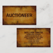 Carte de visite antiquaire (Devant / Derrière)