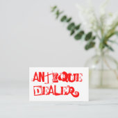 Carte De Visite Antiquaire Cool Grunge (Debout devant)