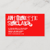 Carte De Visite Antiquaire Cool Grunge (Dos)