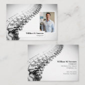 Carte De Visite Antique anatomique illustration chiropraticien pho (Devant / Derrière)