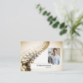 Carte De Visite Antique anatomique illustration chiropraticien pho (Debout devant)