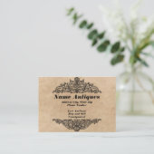 carte de visite "Antique/Antique Enchère" (Debout devant)