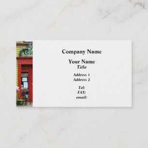 Carte De Visite Antique Boutique Avec Deux Chaises