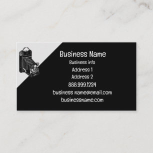 Carte De Visite Antique Caméra Vintage Réparation ou Boutique