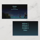 Carte de visite antique de bateau (Devant / Derrière)