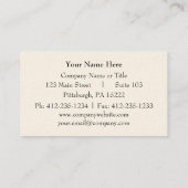 Carte de visite antique de carte postale (Dos)