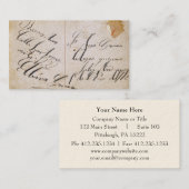 Carte de visite antique de carte postale (Devant / Derrière)