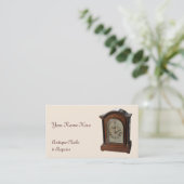 Carte de visite antique de crème d'horloge (Debout devant)