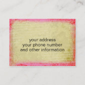 Carte de visite antique de Marie Antoinette (Dos)