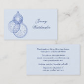 Carte de visite antique de réparation de montre (Devant / Derrière)