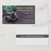 Carte de visite antique de restauration (Devant / Derrière)