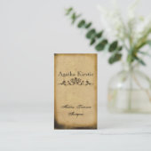 Carte de visite antique de rouleau (Debout devant)