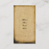 Carte de visite antique de rouleau (Dos)