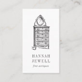 Carte De Visite Antique Dresser | Mobilier Vintage (Devant)