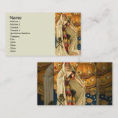 Carte De Visite Antique Halloween Jack-o'-lantern Costume Femme (Devant / Derrière)