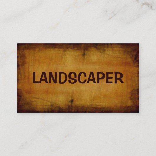 Carte de visite antique Landscaper (Devant)